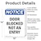 Signmission Door Blocked Not An Entry, 10 in W x Rectangle, Aluminum OS-2PACK-NS-A-1014-V-11472 - alternate 4